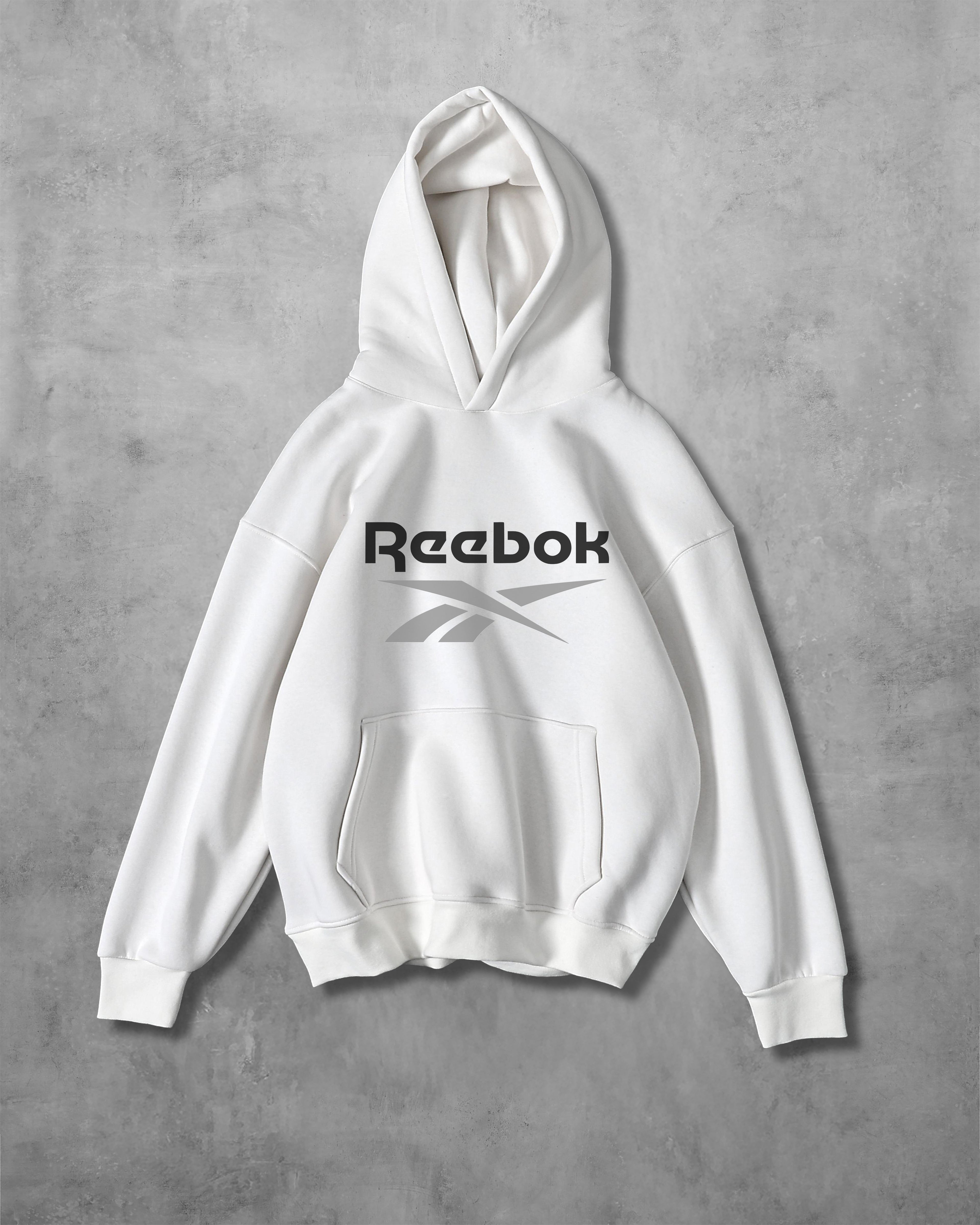 (REBOOK) OVERSIZE COTTON HOODIES (WHITE)