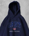 (GANT) OVERSIZE COTTON HOODIES (NAVY BLUE)