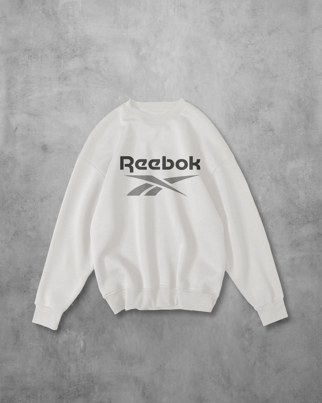 (REBOOK) OVERSIZE COTTON ROUND NECK (WHITE)
