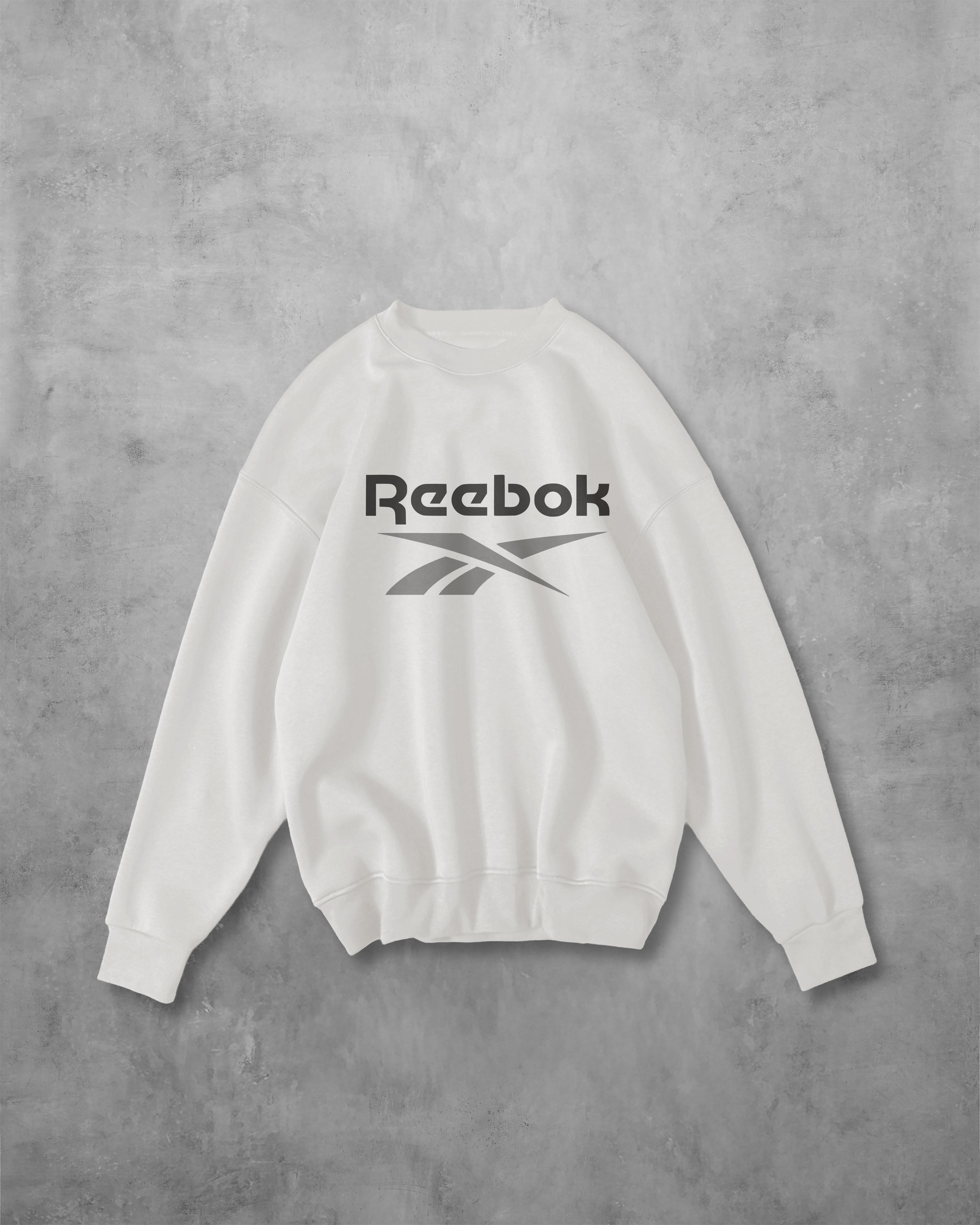 (REBOOK) OVERSIZE COTTON ROUND NECK (WHITE)
