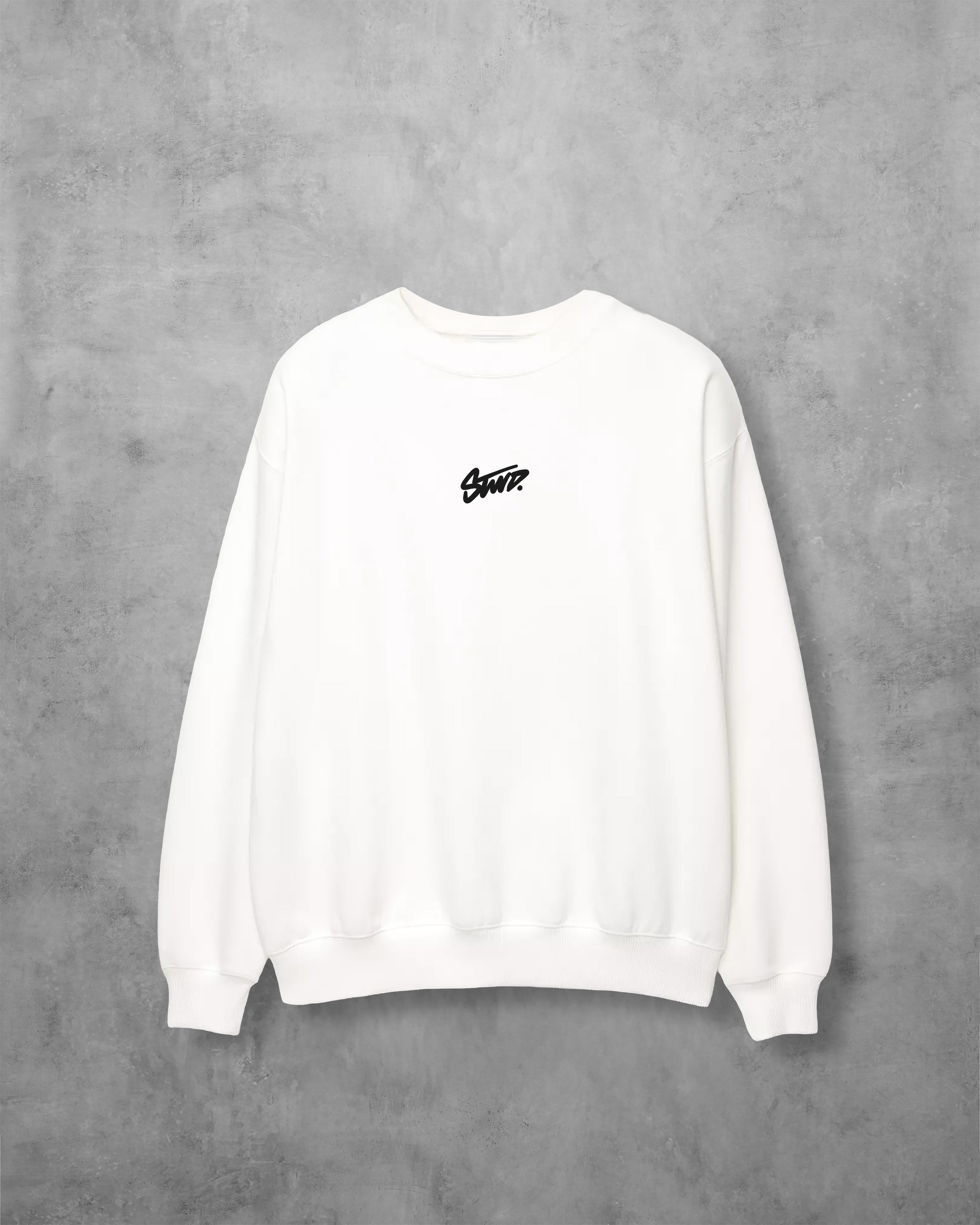 (STWD) OVERSIZE COTTON ROUND NECK (WHITE)