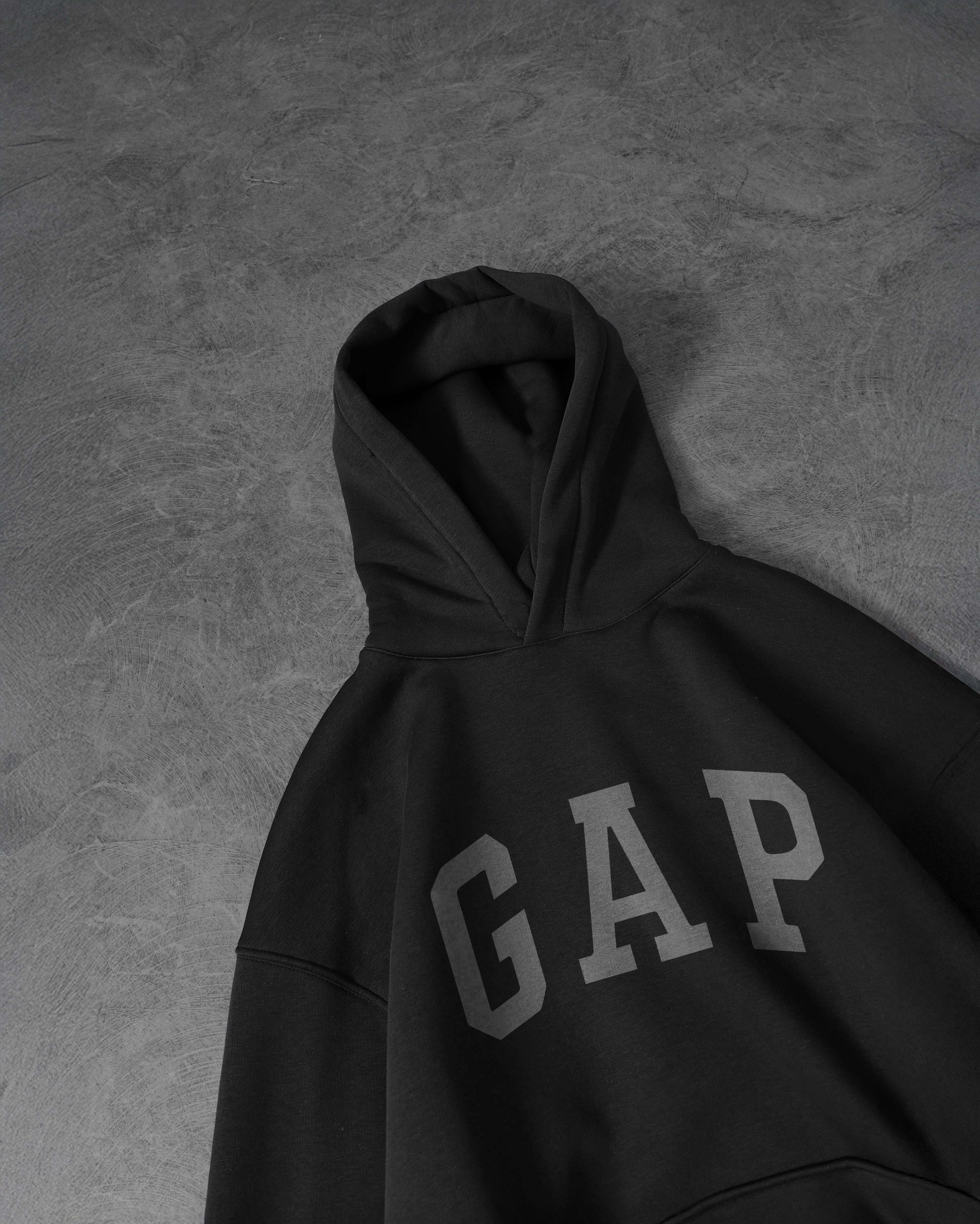 (GAP) OVERSIZE COTTON HOODIES (BLACK)