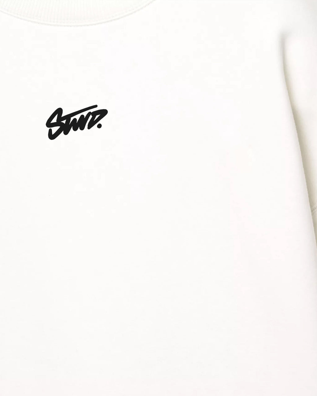 (STWD) OVERSIZE COTTON ROUND NECK (WHITE)